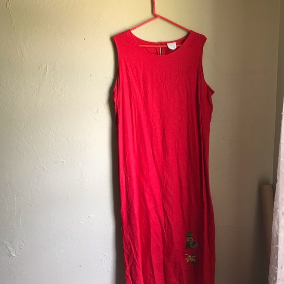 Vintage plus size tropical dress with jacket - Picture 12 of 14